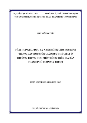 Tích hợp giáo dục kỹ năng sống trong dạy học thể chất 