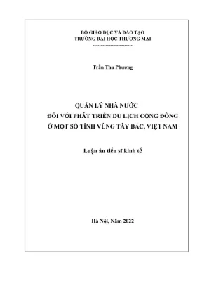 Quản lý nhà nước và phát triển du lịch cộng đồng tại Tây 