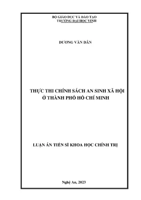 Nghiên cứu chính sách an sinh xã hội tại TP.HCM