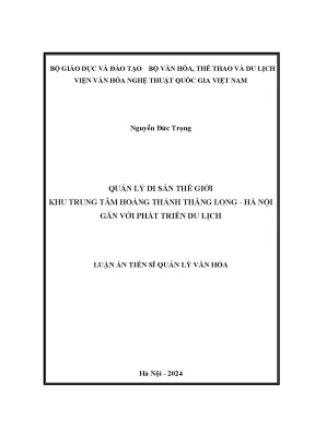 Quản lý di sản thế giới tại Hoàng Thành Thăng Long và 