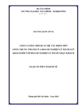Tác động của mối quan hệ đến lòng trung thành của khách