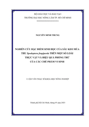 Nghiên cứu sinh học sâu keo mùa thu và hiệu quả phòng 