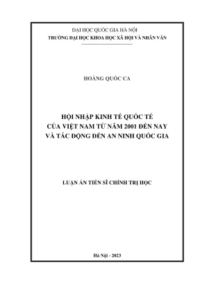 Tác động của hội nhập kinh tế quốc tế đến an ninh quốc