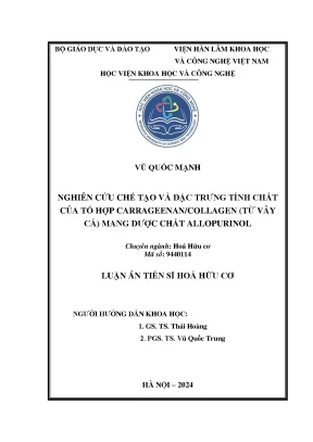 Nghiên cứu chế tạo tổ hợp carrageenan-collagen từ vảy cá