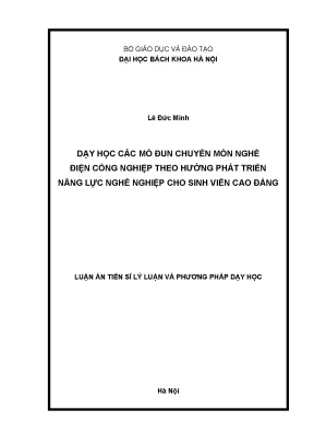 Phát triển năng lực nghề nghiệp cho sinh viên cao đẳng 
