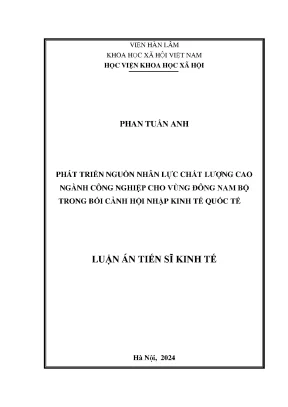 Phát triển nguồn nhân lực chất lượng cao cho ngành công 