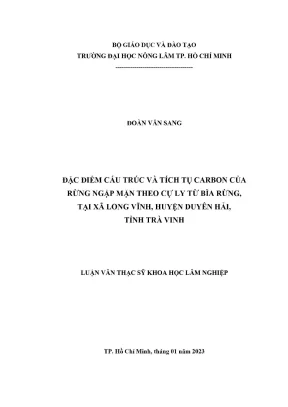 Cấu trúc và tích tụ carbon của rừng ngập mặn tại Long 