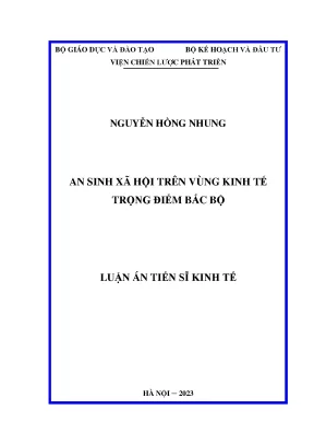 Nghiên cứu kinh tế an sinh xã hội tại vùng kinh tế trọng