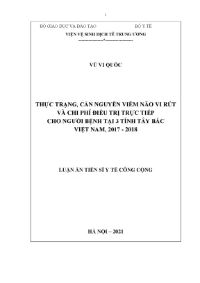 Nghiên cứu viêm não virus và chi phí điều trị tại 3 tỉnh