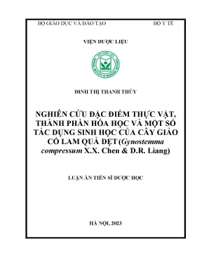 Nghiên cứu hóa học và tác dụng sinh học của cây giảo cổ