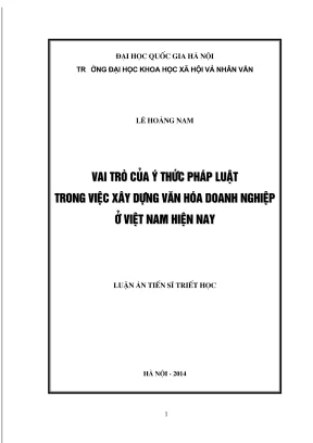 Vai trò của ý thức pháp luật trong xây dựng văn hóa 