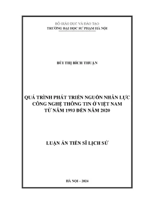Phát triển nguồn nhân lực công nghệ thông tin ở Việt Nam