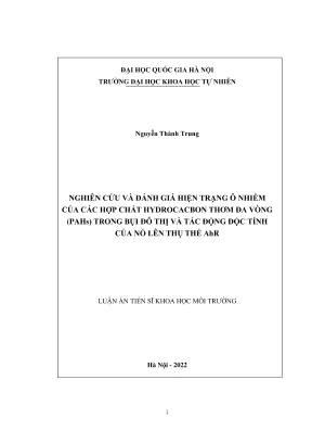 Nghiên cứu ô nhiễm PAHs trong bụi đô thị và tác động độc 