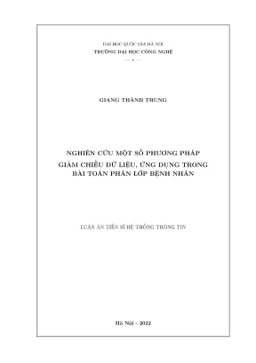 Phương Pháp Giảm Chiều Dữ Liệu Trong Phân Lớp Bệnh Nhân