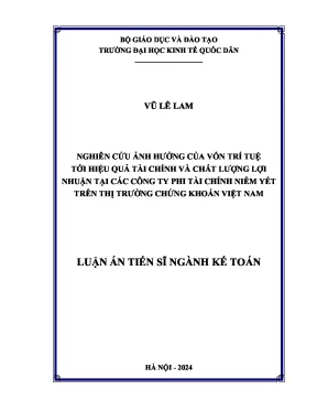 Ảnh hưởng của vốn trí tuệ đến hiệu quả tài chính và chất