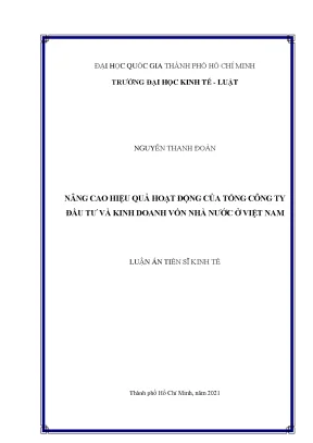 Nâng cao hiệu quả hoạt động tổng công ty đầu tư và kinh
