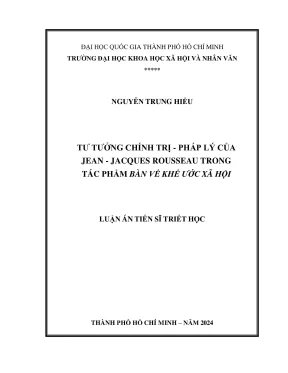 Tư tưởng chính trị pháp lý của Jean Jacques Rousseau