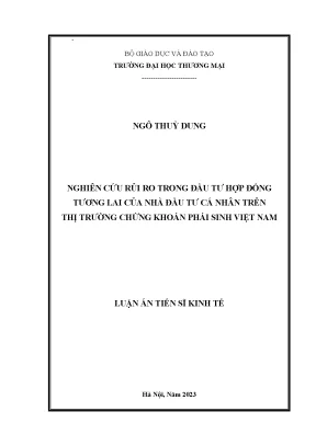 Nghiên cứu rủi ro đầu tư hợp đồng tương lai cho nhà đầu
