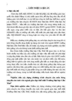 Chương trình chuyên sâu bóng chuyền cho sinh viên giáo 