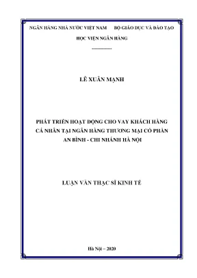 Phát triển cho vay cá nhân tại ngân hàng An Bình Hà Nội