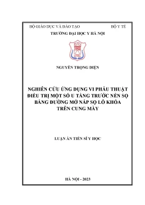 Nghiên cứu vi phẫu thuật điều trị u tầng trước nền sọ 