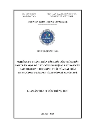 Nghiên cứu côn trùng bắt mồi trên cây công nghiệp Tây 