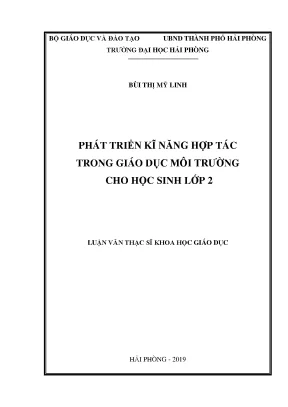 Phát triển kỹ năng hợp tác trong giáo dục môi trường cho