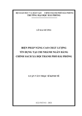 Nâng cao chất lượng tín dụng tại ngân hàng chính sách xã