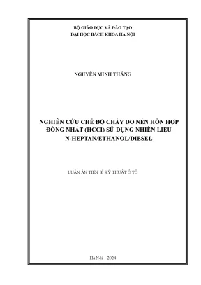 Nghiên cứu chế độ cháy HCCI với nhiên liệu n-heptan, 