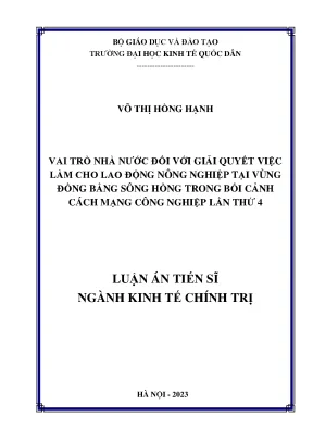 Vai trò của nhà nước trong giải quyết việc làm cho lao