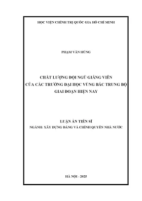 Nghiên cứu về Luận án của Phạm Văn Hùng