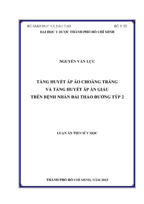 Tăng huyết áp áo choàng trắng và ẩn giấu ở bệnh nhân đái 