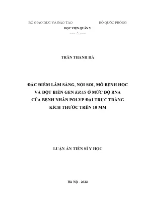 Đặc điểm lâm sàng và đột biến gen kras ở bệnh nhân polyp 