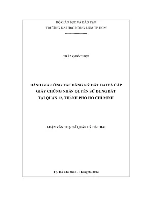 Đánh giá công tác đăng ký và cấp giấy chứng nhận quyền 