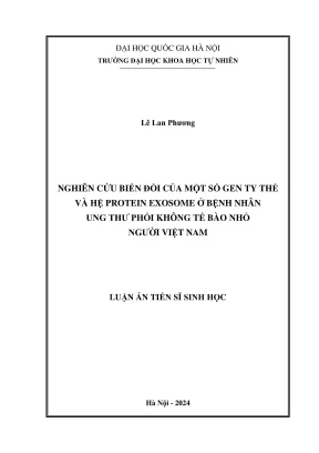 Nghiên cứu gen ty thể và protein exosome ở bệnh nhân ung 