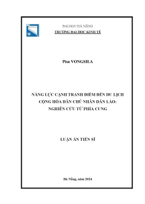 Năng lực cạnh tranh du lịch Lào: Nghiên cứu từ góc độ cung