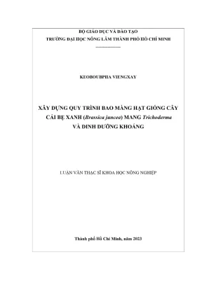 Quy trình bao màng hạt giống cải bẹ xanh với Trichoderma