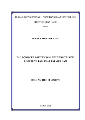 Tác động của đầu tư công đến tăng trưởng kinh tế và lạm 