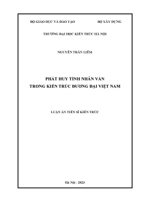 Tính Nhân Văn Trong Kiến Trúc Đương Đại Việt Nam