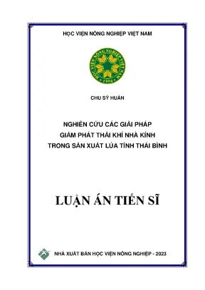 Giải pháp giảm phát thải khí nhà kính trong sản xuất lúa 
