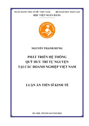 Phát triển hệ thống quỹ hưu trí tự nguyện cho doanh