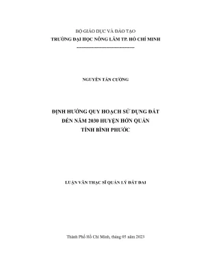 Quy hoạch sử dụng đất huyện Hớn Quản đến năm 2030