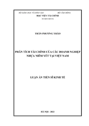 Phân tích tài chính doanh nghiệp nhựa niêm yết tại Việt