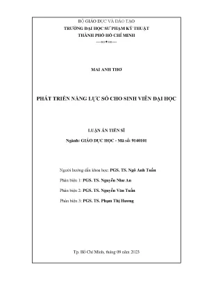 Phát triển năng lực số cho sinh viên đại học