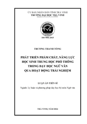 Phát triển phẩm chất và năng lực học sinh qua dạy học