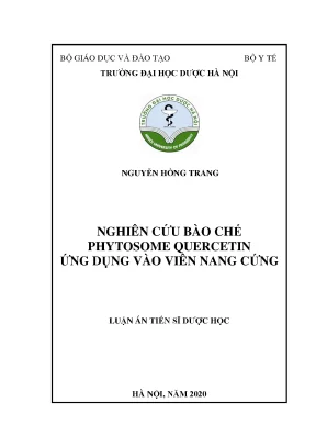 Nghiên cứu bào chế phytosome quercetin cho viên nang 