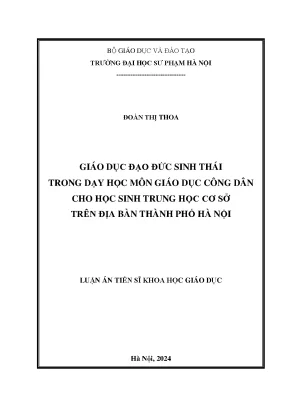Nghiên cứu về Luận án của Đoàn Thị Thoa