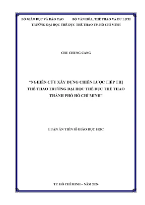 Chiến lược tiếp thị thể thao cho trường đại học thể dục 