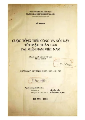 Tổng tiến công Tết Mậu Thân 1968: Diễn biến và Ý nghĩa