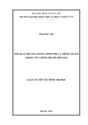 Mối Quan Hệ Giữa Đảng Chính Trị và Nhóm Lợi Ích Trong